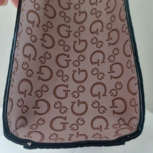 GUESS 90s Monogram Mini Tote Dusty Pink NWOT Vintage - Picture 10 of 12